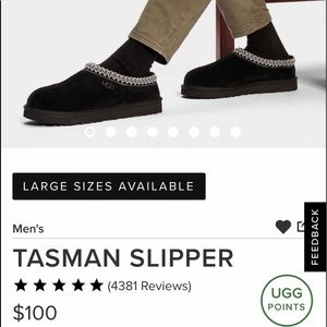 Men’s Ugg’s slip ons size 10